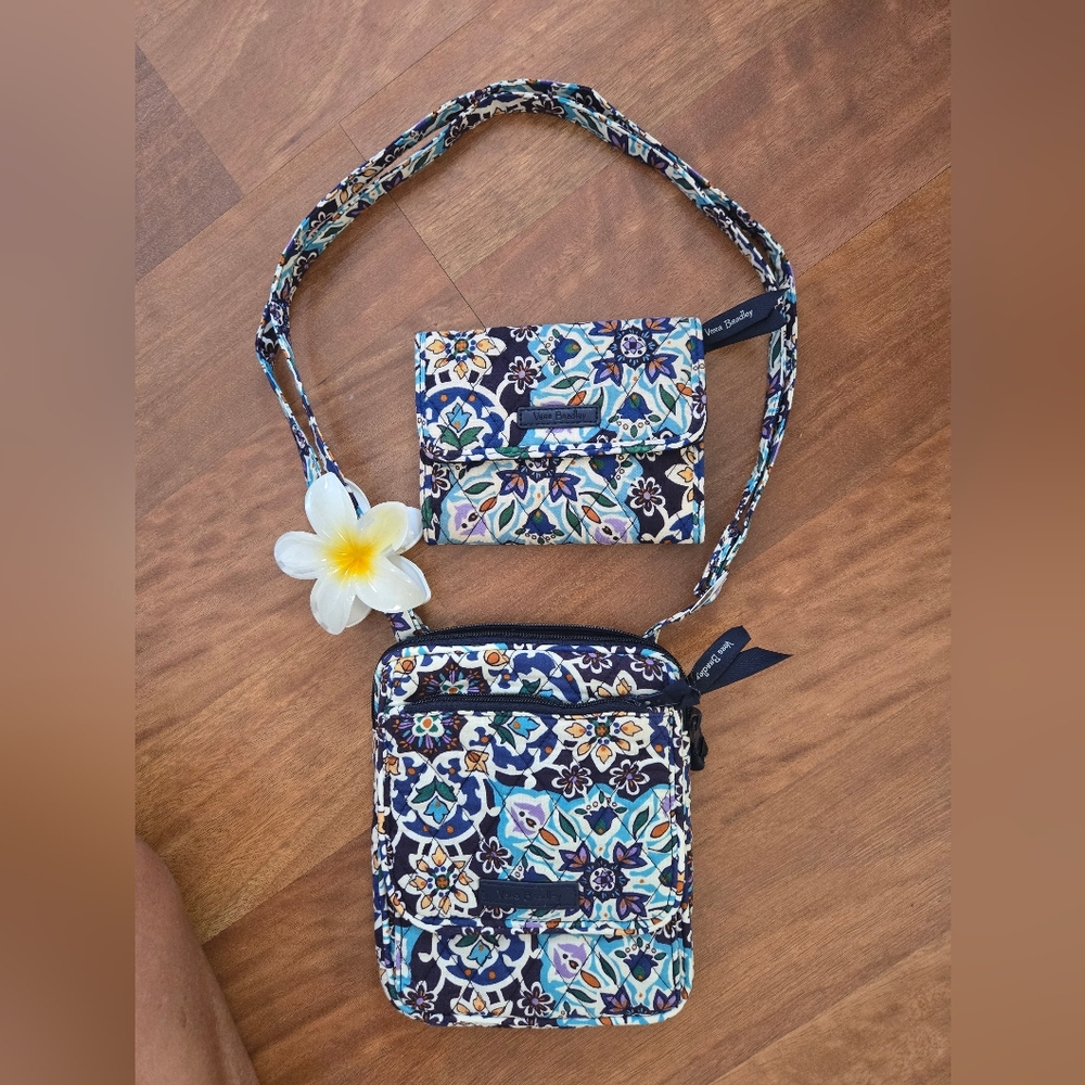 Vera Bradley Mini Hipster Bag With ADDED matching Wallet